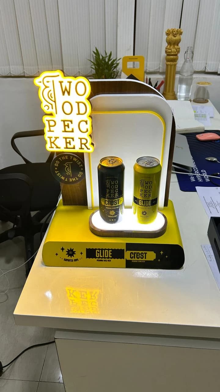 Woodpecker countertop display