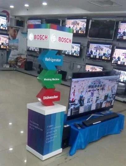 Bosch product display in store