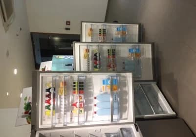 Illuminated product display shelving